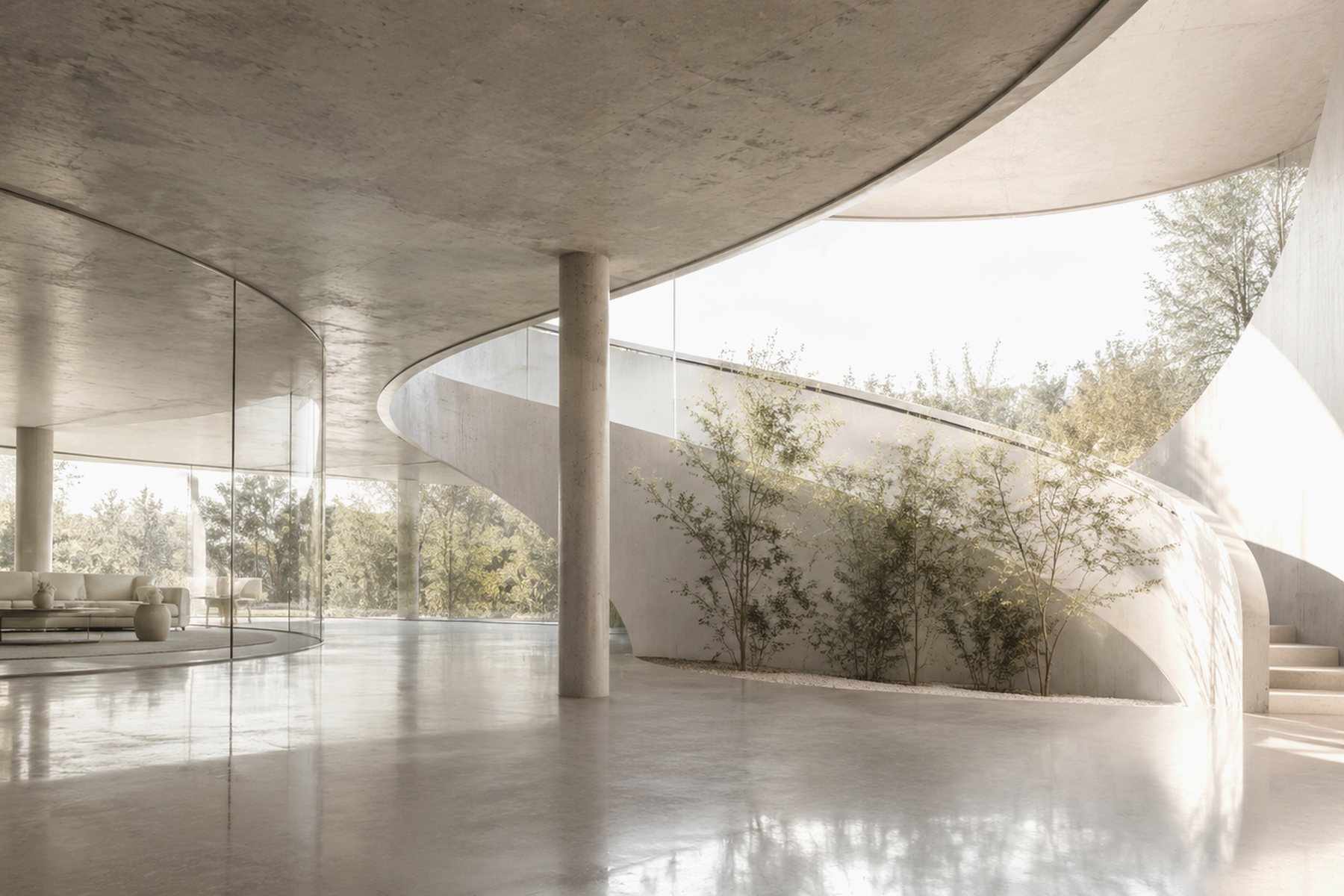Bright modern architecture representing clarity, possibility, and business design
